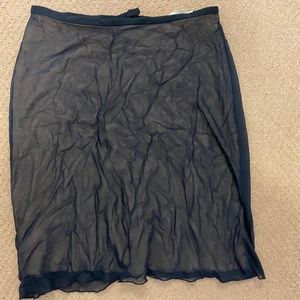 Kos-tum navy blue a-line skirt